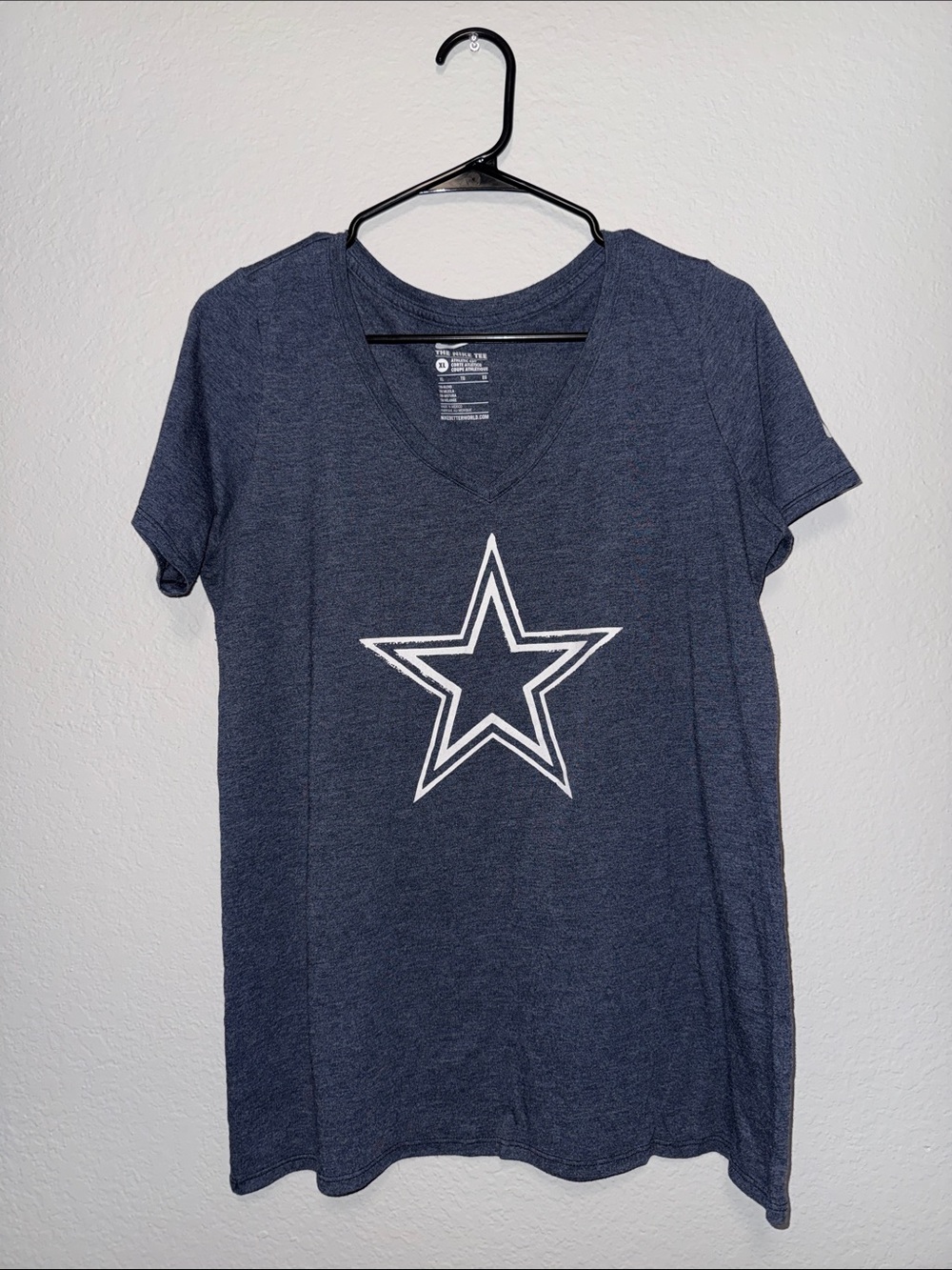 Dallas Cowboys- Nike Women's Navy V-Neck Tee